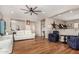 Bright and airy living room flows to the kitchen through the breakfast bar at 22319 E Via De Olivos --, Queen Creek, AZ 85142