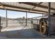 Enclosed horse stall area featuring partial cover for protection and shade at 2349 W Skyline Ln, San Tan Valley, AZ 85144