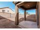 View of the backyard from the covered patio at 2530 W Gaby Rd, Phoenix, AZ 85041