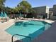 Sparkling community pool with clear water and ample seating areas for relaxation and enjoyment at 3309 N 70Th St # 108, Scottsdale, AZ 85251