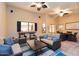 Inviting recreation room with a neutral color palette and casual furnishings at 8270 E Corrine Dr, Scottsdale, AZ 85260