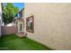 Backyard has a grassy space and privacy fence perfect for outdoor relaxing and entertaining at 10219 E Isleta Ave, Mesa, AZ 85209