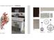 Interior finish selections of the kitchen showcase dark wood cabinets with grey countertops at 16013 W Desert Hollow Dr, Surprise, AZ 85387