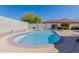 Sparkling blue pool in a private backyard oasis, perfect for relaxation and entertainment at 2142 E Wildhorse Dr, Chandler, AZ 85286