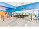 Bright community gym featuring blue accent wall and large mirror overlooking weight and cardio machines at 2608 Leisure World --, Mesa, AZ 85206