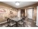 Inviting dining area featuring a decorative table and artful wall niches, offering a warm ambiance at 2635 E Chester Dr, Chandler, AZ 85286