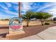 Arbuckle Park entrance sign featuring a modern design surrounded by desert landscaping and inviting walking paths at 2635 E Chester Dr, Chandler, AZ 85286