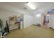 Spacious storage room features a carpeted floor, water cooler, and an entire wall of storage closets at 3333 N 81St Ave, Phoenix, AZ 85033