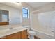 Well-lit bathroom with vanity, mirror, and shower/tub combination at 3614 W Alyssa Ln, Phoenix, AZ 85083