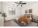 Comfortable bedroom with neutral colors, plush bedding, and stylish wall art at 702 S Beck Ave, Tempe, AZ 85281