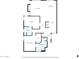 A detailed floor plan of the home, including the living room, kitchen, bedrooms, bathrooms, and other rooms at 7401 W Arrowhead Clubhouse Dr # 2012, Glendale, AZ 85308