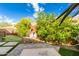 This backyard has a water feature and a putting green at 7518 E Vista Bonita Dr, Scottsdale, AZ 85255