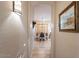 Hallway leading to dining area with stylish décor and tiled floor adding architectural interest at 9431 N Summer Hill Blvd, Fountain Hills, AZ 85268