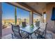 Stunning covered patio with beautiful views, perfect for outdoor dining and enjoying the Arizona scenery at 9431 N Summer Hill Blvd, Fountain Hills, AZ 85268