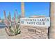 Entrance sign for Ventana Lakes Yacht Club, showcasing the community name and address at 10730 W Escuda Dr, Peoria, AZ 85373