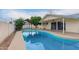 Backyard pool area for relaxation and outdoor activities with a patio at 1253 E Avila Ave, Casa Grande, AZ 85122