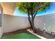 Private patio featuring an orange tree, perfect for relaxing outdoors at 13642 N Silverbell Dr, Sun City, AZ 85351