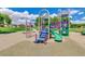Colorful playground equipment provides fun for children in this community at 43298 W Delia Blvd, Maricopa, AZ 85138
