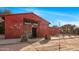 Barn building with patio and multiple deer antlers hanging in the entrance and exterior at 51238 N Pinal Ranch Rd, Miami, AZ 85539