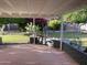 Charming covered patio with mature landscaping and a peaceful outdoor space at 6820 E Pinchot Ave, Scottsdale, AZ 85251