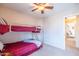 Bedroom with bunk beds and view into next room at 896 E Dragon Fly Rd, San Tan Valley, AZ 85143