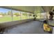 Enclosed patio provides ample space to relax and enjoy clear views of the beautiful outdoors at 9814 W Shasta Dr, Sun City, AZ 85351