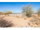 Outdoor horse pen with metal fencing, sandy ground and clear blue skies at 16835 E Skinner Dr, Rio Verde, AZ 85263