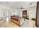 Spacious living room with tile floors, built in shelving, and abundant natural light at 22503 N 76Th Pl, Scottsdale, AZ 85255