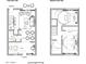 Detailed floor plan showcasing the layout of both the first and second floors at 4610 N 68Th St # 402, Scottsdale, AZ 85251