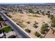 Aerial shot of the community with well-maintained grounds and park-like green spaces at 4749 W Beverly Ln, Glendale, AZ 85306