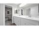 Spacious bathroom featuring dual sink vanity and walk-in shower at 9230 W Charleston Ave, Peoria, AZ 85382