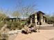 Inviting community park with shady pavilion and seating at 9282 E Desert Vw, Scottsdale, AZ 85255