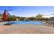 Gorgeous backyard pool with a rock waterfall and plenty of space for entertaining at 103 W Tanya Rd, Phoenix, AZ 85086