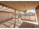 Covered patio with lattice details provides a shady spot to enjoy the outdoors at 3151 W Donald Dr, Phoenix, AZ 85027