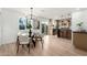 Bright dining area showcasing contemporary furniture and stylish lighting fixtures at 331 W Stanford Ave, Gilbert, AZ 85233