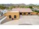 Charming home featuring a desert landscape, mountain views, and a tile roof at 3826 E Equestrian Trl, Phoenix, AZ 85044