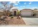 Charming single-story home with desert landscaping, covered entryway, and a two-car garage at 383 E Jasper Dr, Chandler, AZ 85225