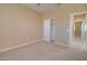 Neutral bedroom features carpet, closet, and ensuite bathroom at 4130 N Del Monte Dr, Eloy, AZ 85131