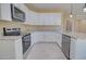 Close-up of the kitchen with stainless steel appliances and granite countertops at 4130 N Del Monte Dr, Eloy, AZ 85131