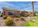 Landscaped backyard with a dining area surrounded by desert plants and desert views at 42368 W North Star Dr, Maricopa, AZ 85138