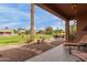 Relaxing covered patio, perfect for outdoor lounging and entertaining with scenic views at 42368 W North Star Dr, Maricopa, AZ 85138