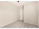 Bedroom with neutral walls, ceiling fan, and gray carpet at 4675 E Olney Ave, Gilbert, AZ 85234