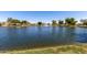 Community pond featuring a fountain, creating a serene and picturesque water view at 6494 W Matilda Ln, Glendale, AZ 85308