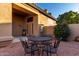 Outdoor seating area in the backyard of the home at 7371 W Louise Dr, Glendale, AZ 85310