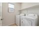 Laundry room with modern appliances, bright natural light, and neutral color at 9643 N 81St Dr, Peoria, AZ 85345