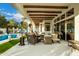 Spacious covered patio with comfortable seating and outdoor heaters, great for entertaining at 10534 N 133Rd St, Scottsdale, AZ 85259