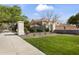 Beautiful Marley Park community sign surrounded by landscaping, shrubs, and a paved walkway at 12956 N 152Nd Ave, Surprise, AZ 85379