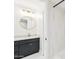 Stylish bathroom with a sleek vanity, oval mirror, and a shower with decorative tile at 1610 E Mclellan Rd, Mesa, AZ 85203