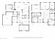 Detailed floor plan showcasing the layout of a two-story home with multiple bedrooms and living spaces at 2670 E Parkview Dr, Gilbert, AZ 85295