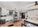 Stylish kitchen featuring a breakfast bar, modern appliances, and plenty of storage and seating at 2700 E Allred Ave # A3, Mesa, AZ 85204